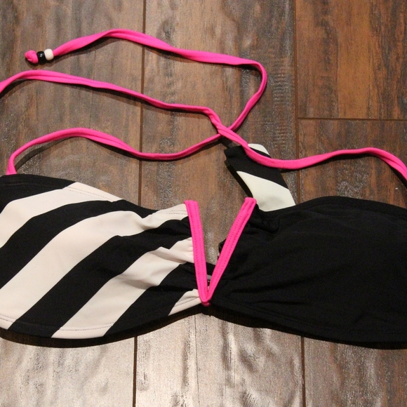 3/$20 🏷 SkinnyDip Zebra + Colour Block Halter Swim Size XL - Picture 2 of 2